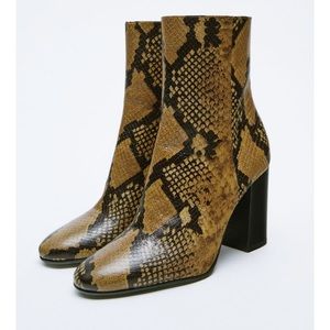 Zara Snakeskin Boots